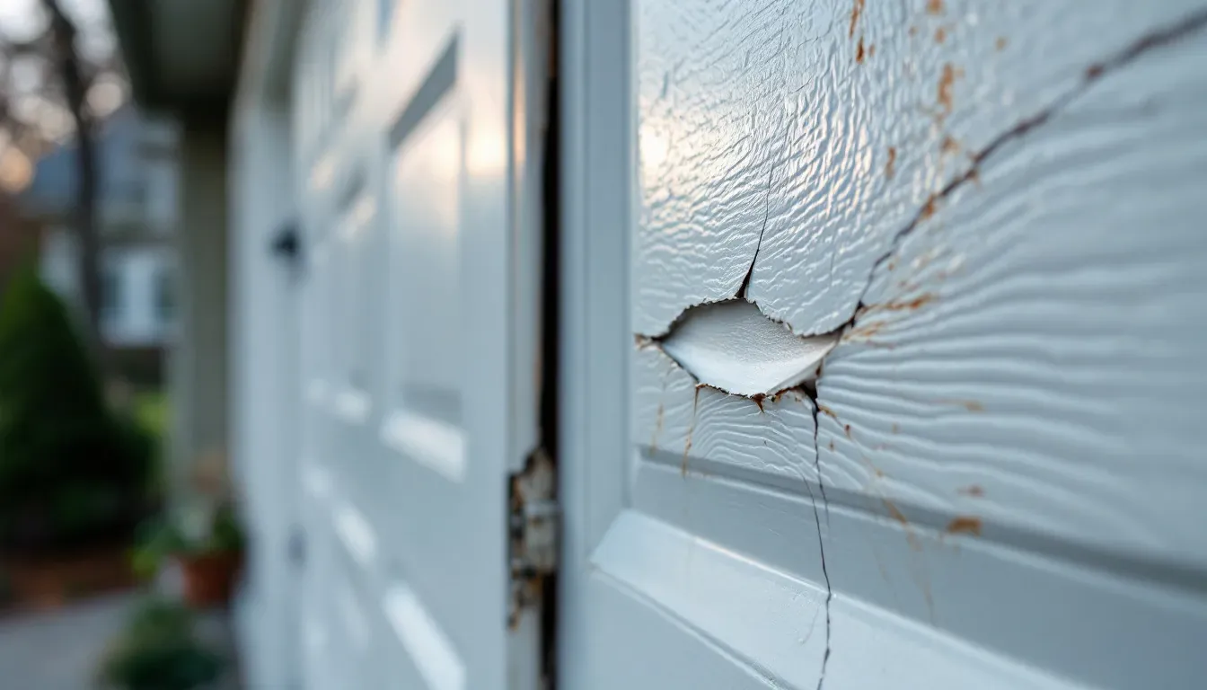 Garage Door Frame Repair in Rochester